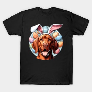 Bracco Italiano in Bunny Ears Enjoys Easter Celebration T-Shirt